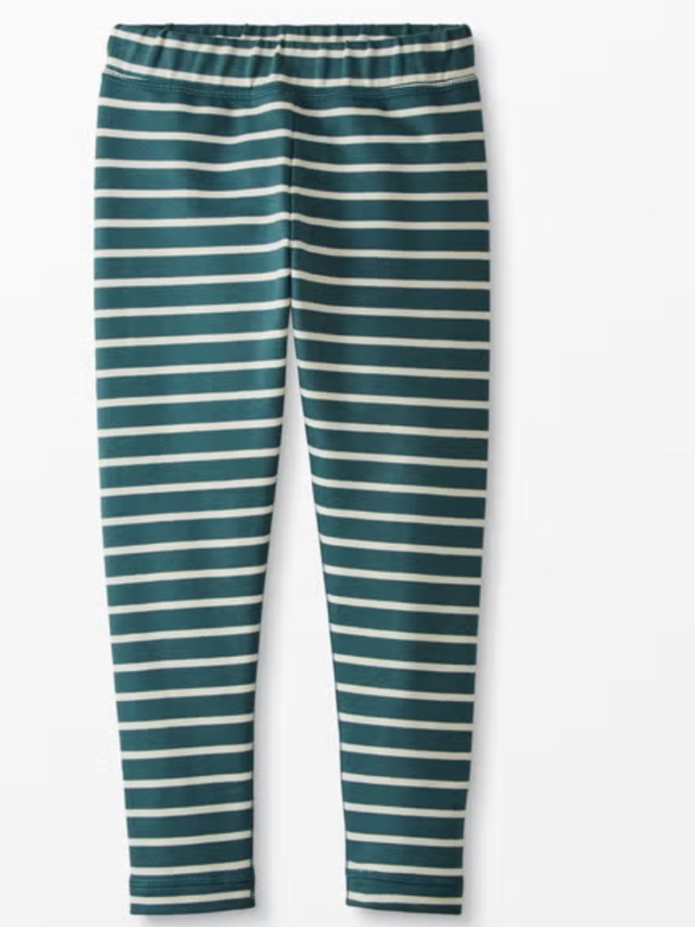 Hanna Andersson Warm Winter Print Leggings - size 8 - Juniper/Ecru